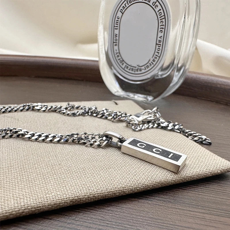 Gryphon | Silver Enamel Pendant Chain