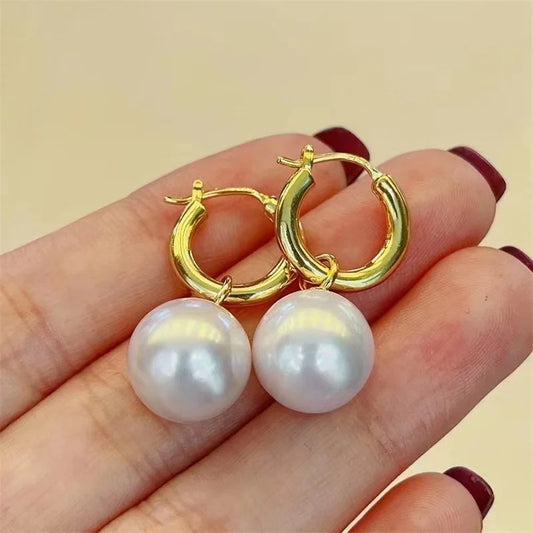 Aurivelle | South Sea Pearl Hoops