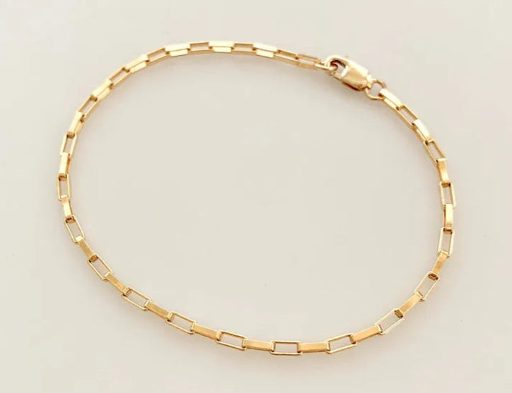 Solenne | 14K Gold-Filled | Dainty Charm Bracelet