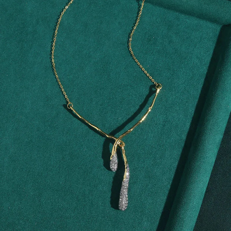 Seraphine Necklace | 18K Gold Jewelry | Branch Pendant Design