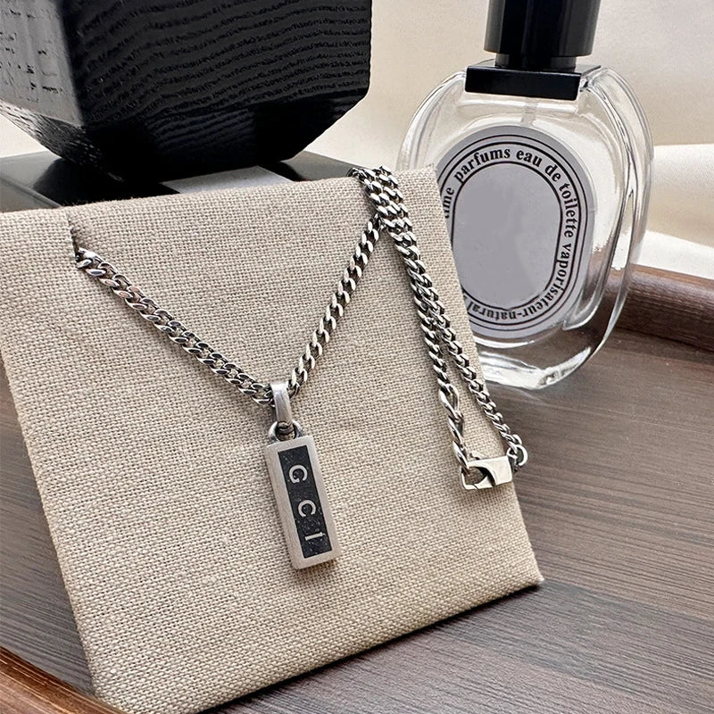 Gryphon | Silver Enamel Pendant Chain