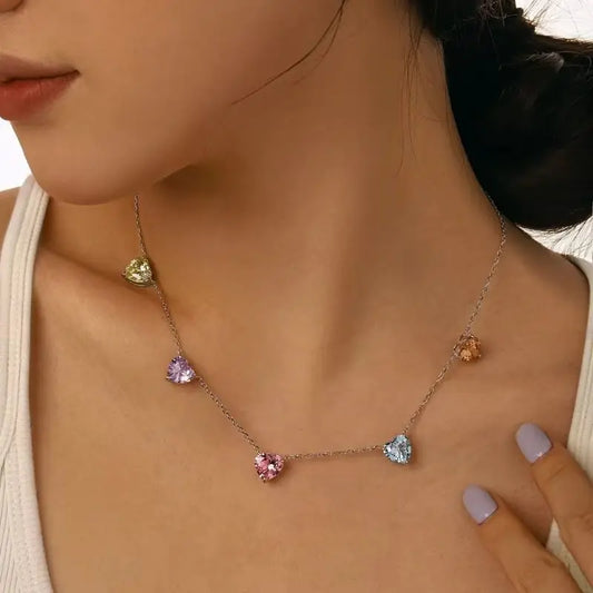 Aurora Hearts | 925 Silver | Multicolor Glow