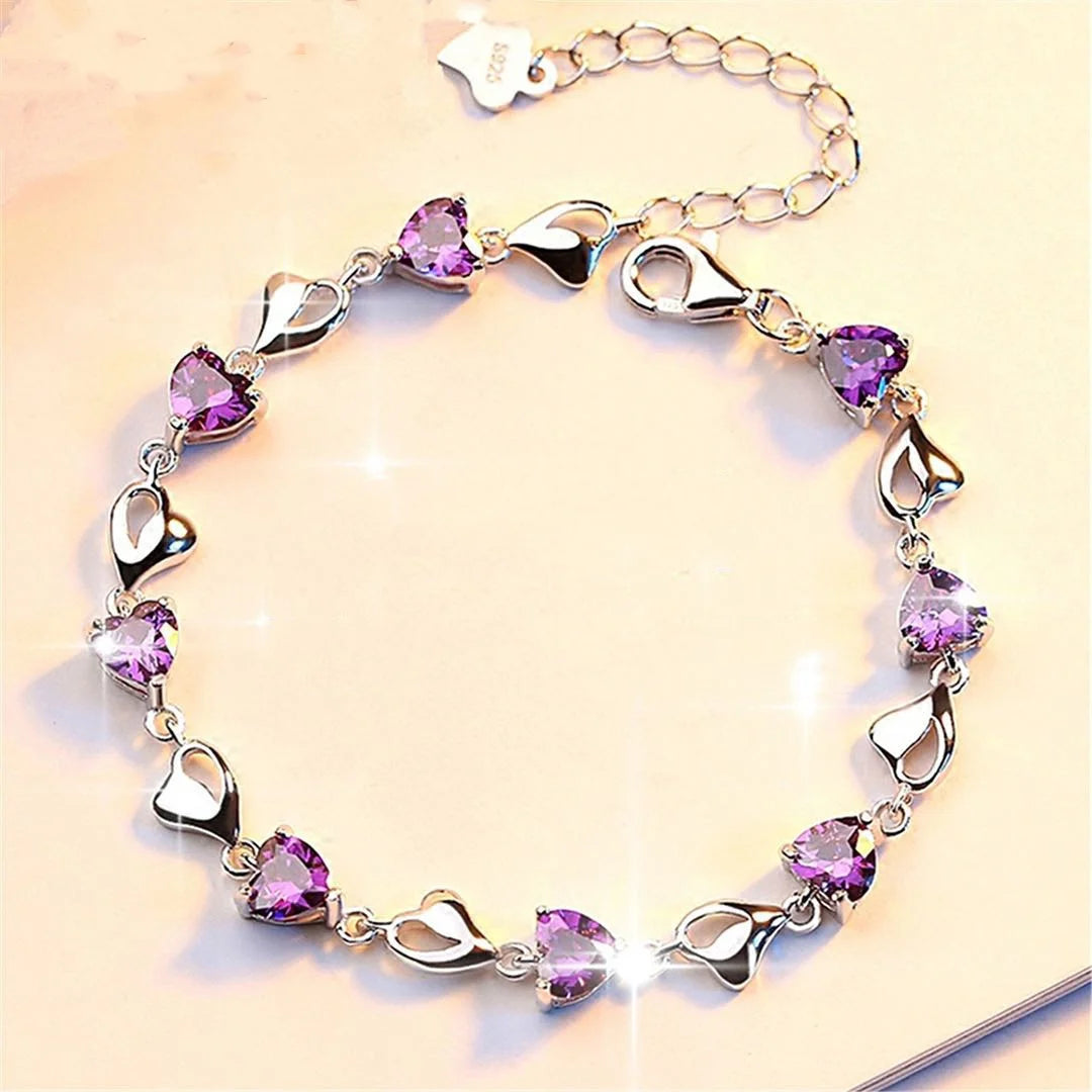 Amoura Bloom | 925 Silver | Heart Link