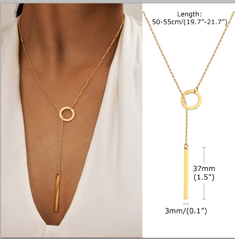 Éloria | Dainty Y-Lariat Elegance