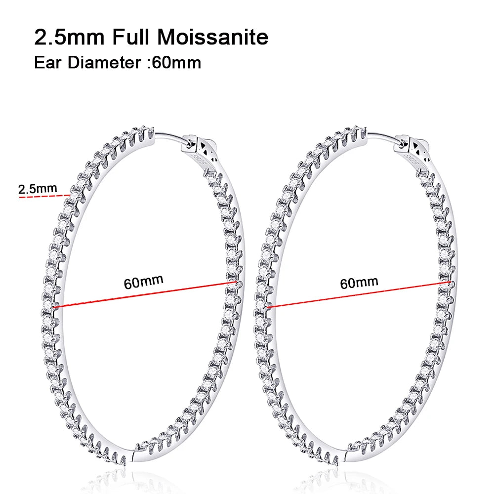 Auréline | Moissanite Hoop Brilliance