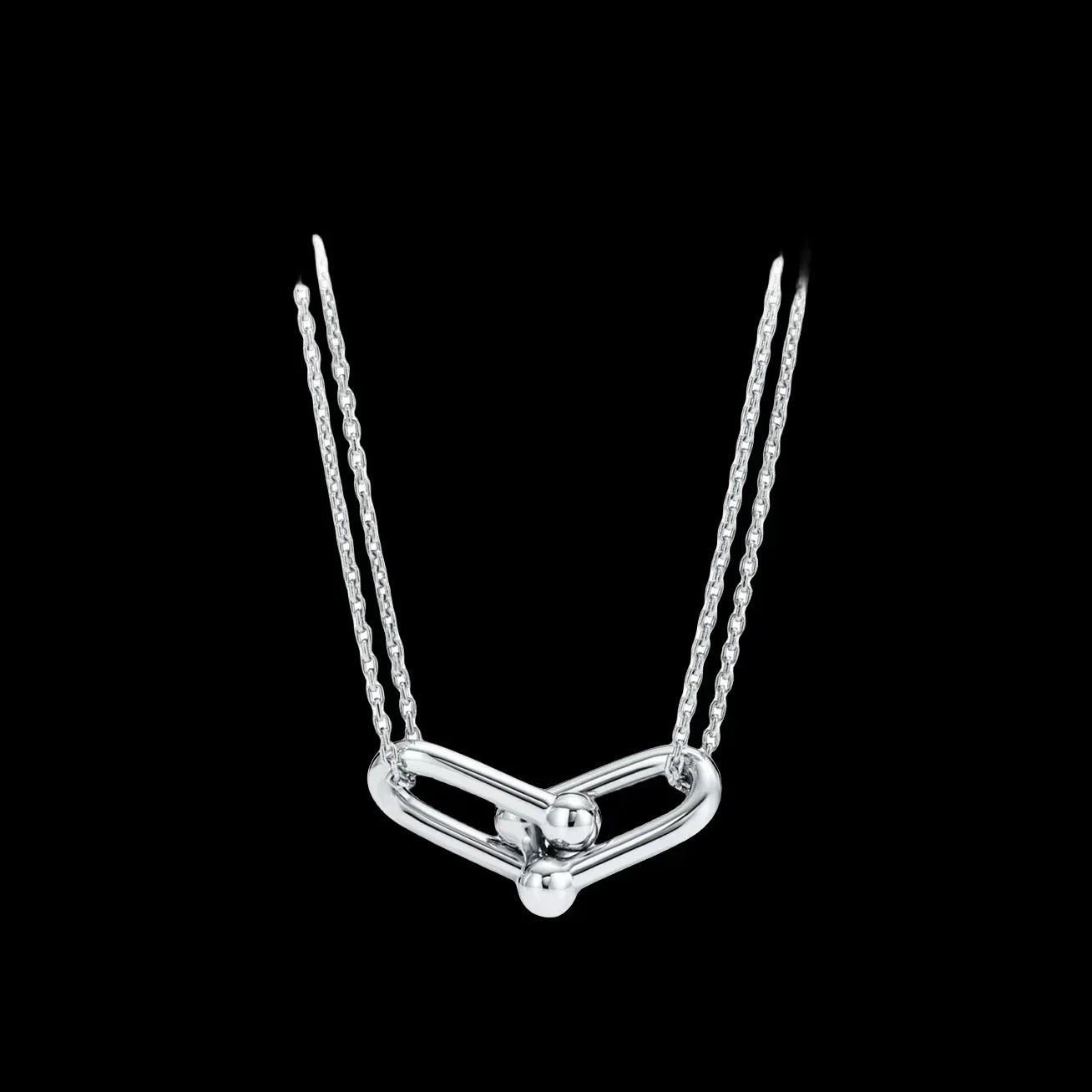 Équina | 925 Silver | Gold-Plated Horseshoe with Zircon