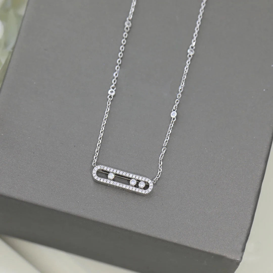 Triple Gleam | 18K Gold-Plated | Oval Necklace