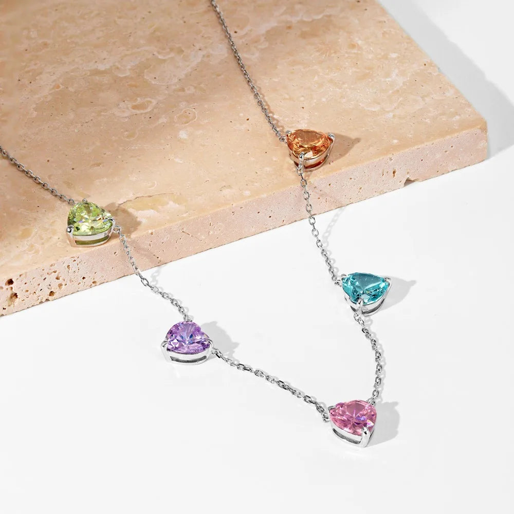 Aurora Hearts | 925 Silver | Multicolor Glow