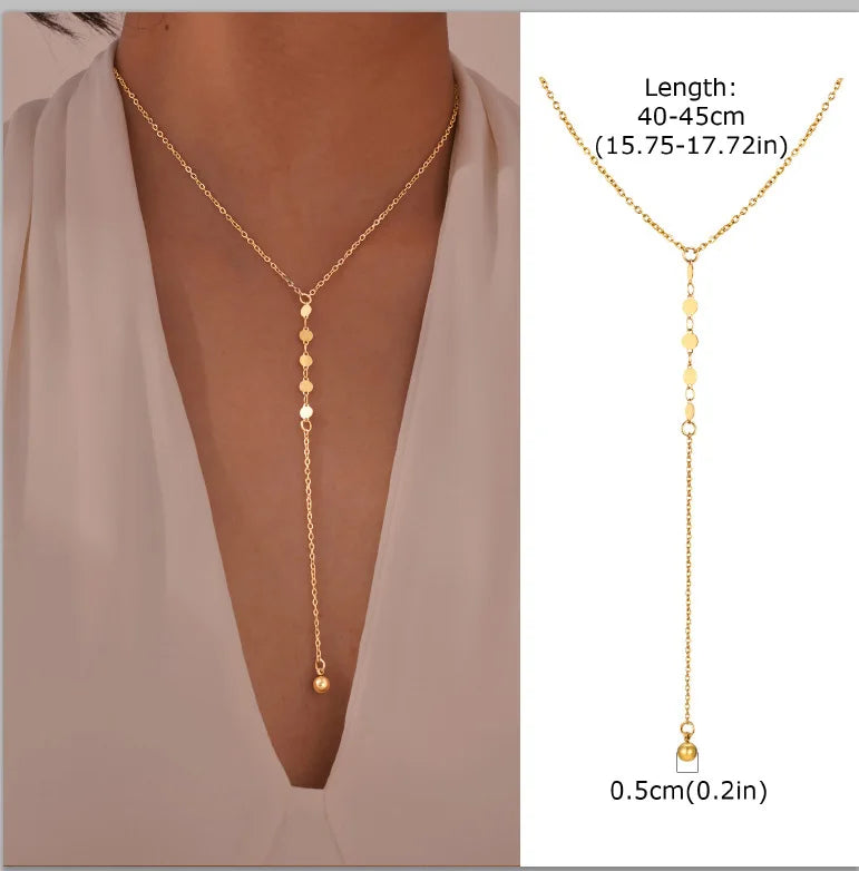 Éloria | Dainty Y-Lariat Elegance