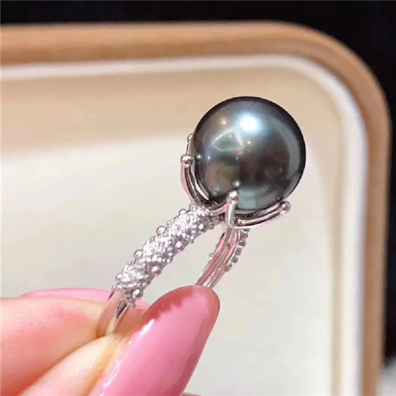 Noctéra | Black Pearl Ring