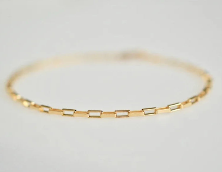 Solenne | 14K Gold-Filled | Dainty Charm Bracelet