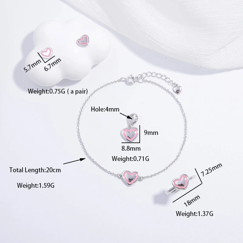 Rosalie Jewelry Set | Hearts, Roses & Clovers