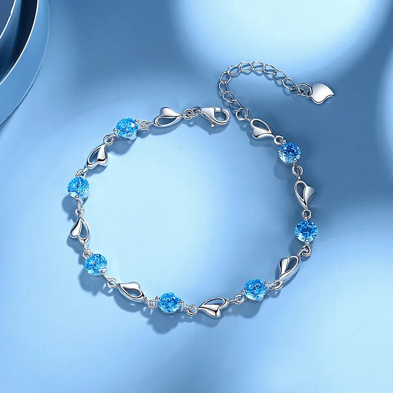 Amoura Bloom | 925 Silver | Heart Link