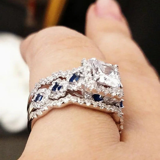 Sapphire Embrace — Silver Radiance