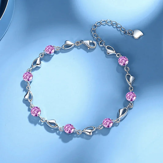 Amoura Bloom | 925 Silver | Heart Link