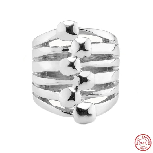 Nailhead Sculpted Ring — Italian Silver / 18K Gold Vermeil