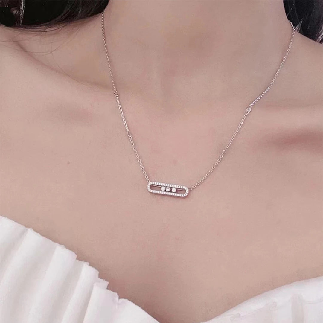 Triple Gleam | 18K Gold-Plated | Oval Necklace