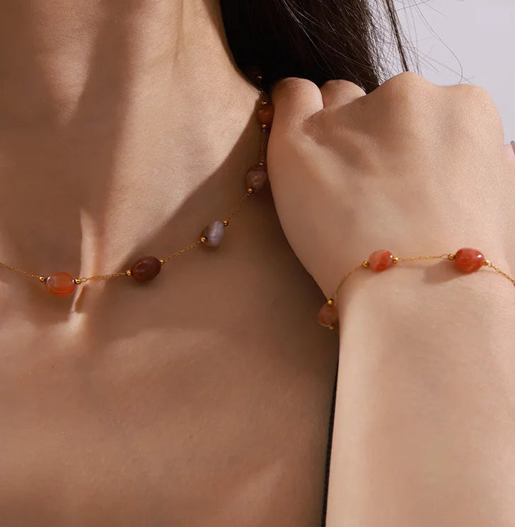 Aurevara | Natural Agate Glow