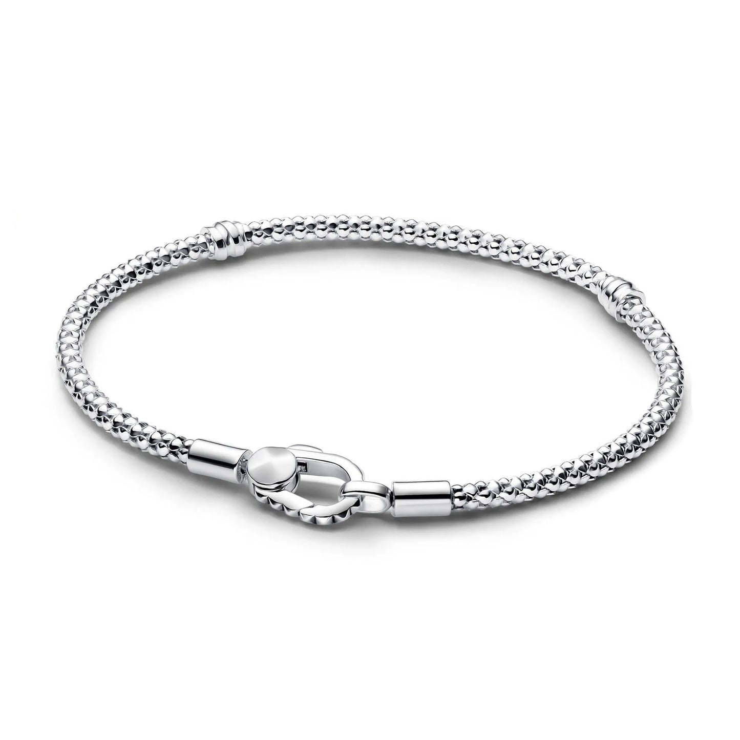 Amorvén | Sterling Silver Snake Chain with Heart