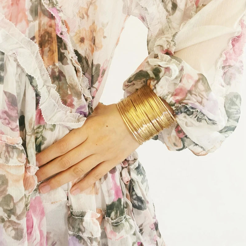 Aurévia | Gold-Tone | Sculpted Cuff