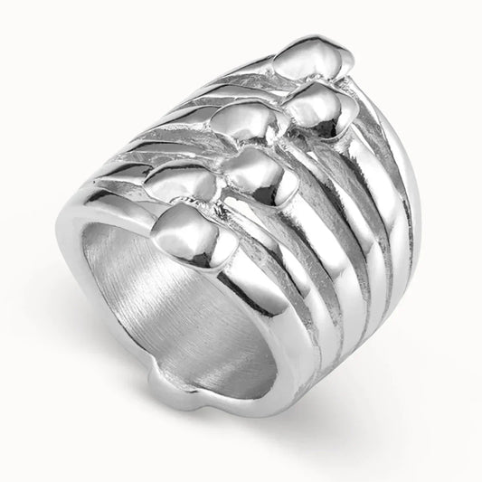 Nailhead Sculpted Ring — Italian Silver / 18K Gold Vermeil
