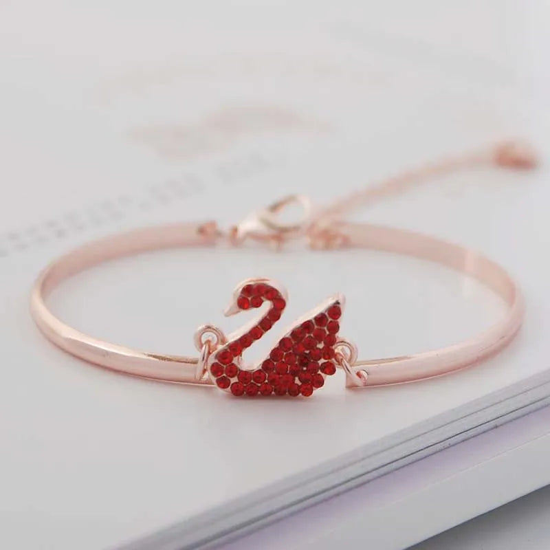 Cygnia Glow | Swan Motif | Gold & Rose Elegance