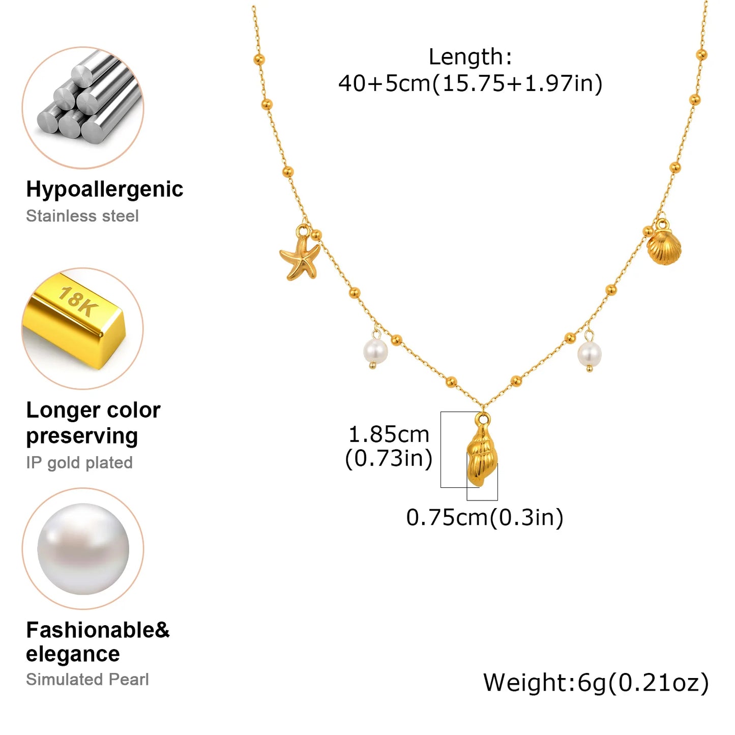 Marivelle | Ocean Charms in Gold