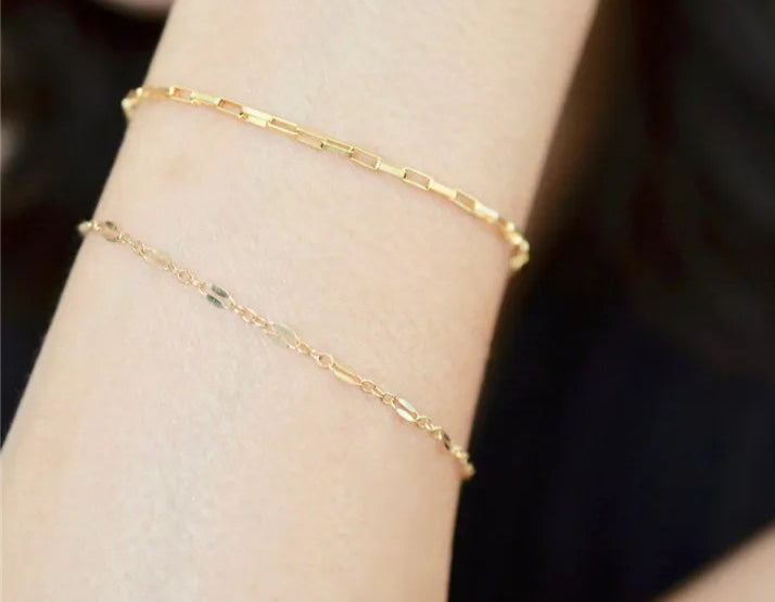 Solenne | 14K Gold-Filled | Dainty Charm Bracelet