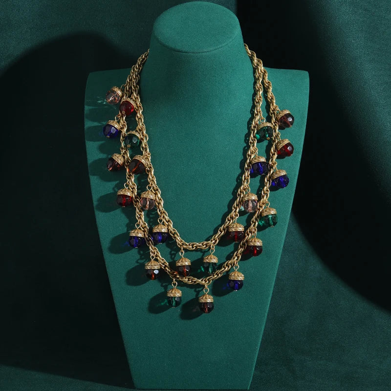 Bellora Layers Necklace | 24K Gold Vintage Charm