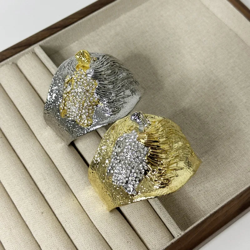 Leontius | Gold & Silver | Lion Head Motif