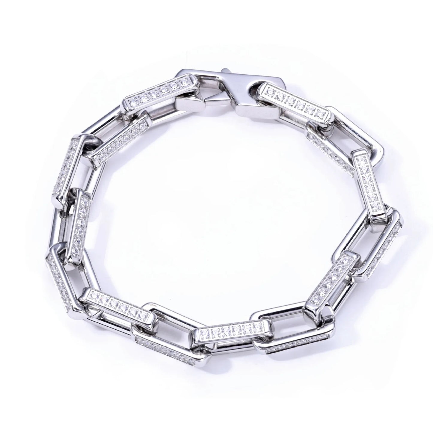 Bambozine Link | Titanium Steel | Zircon Inlay