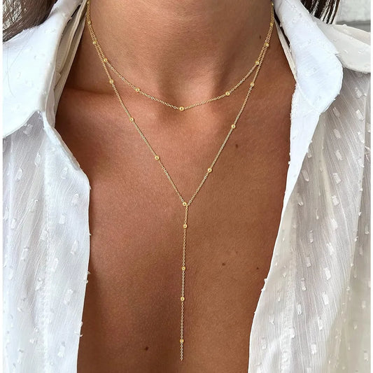 Éloria | Dainty Y-Lariat Elegance