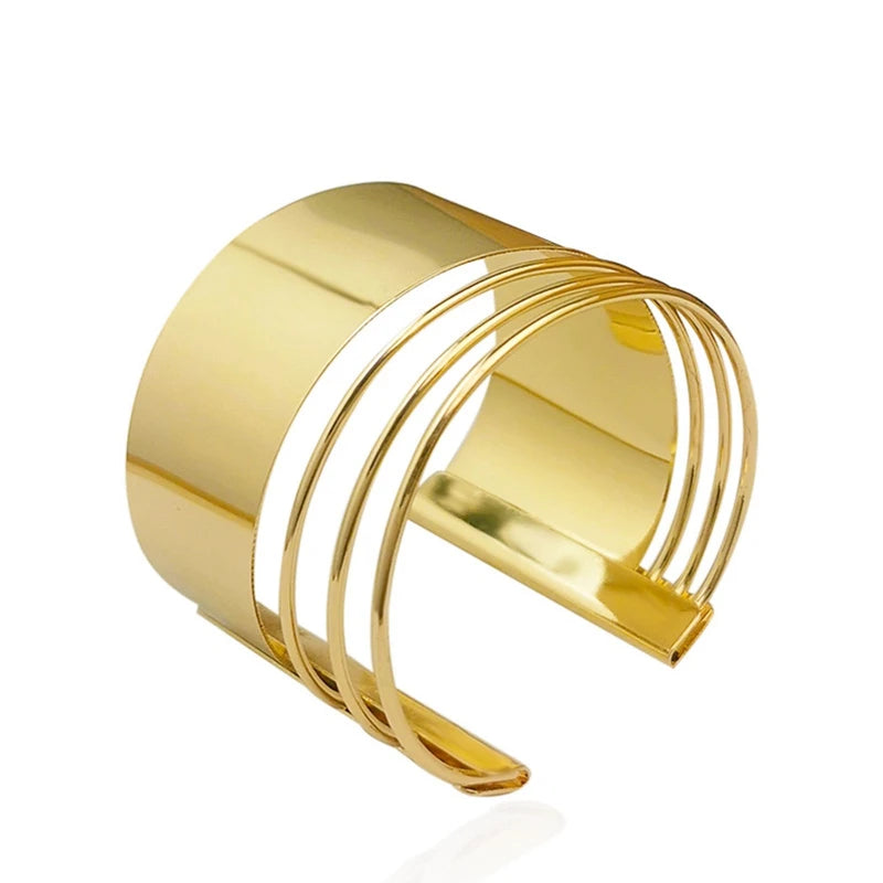 Aurévia | Gold-Tone | Sculpted Cuff