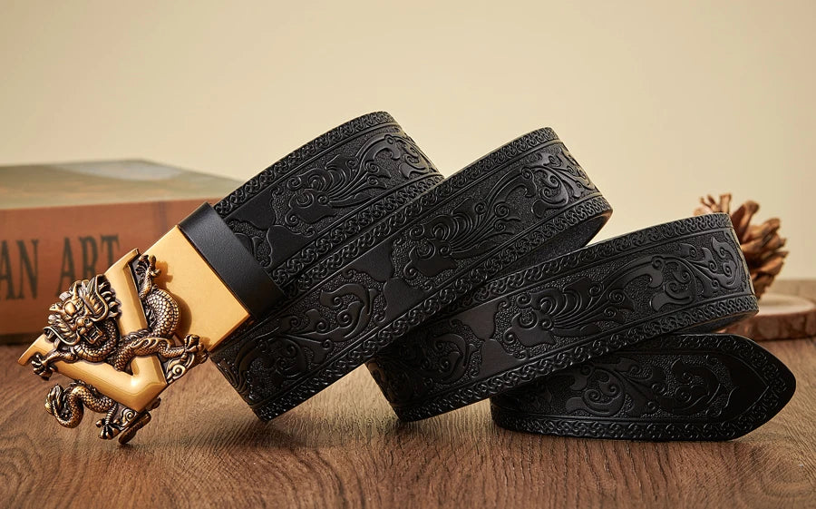 Dracovia | Dragon V Gold Buckle Belt