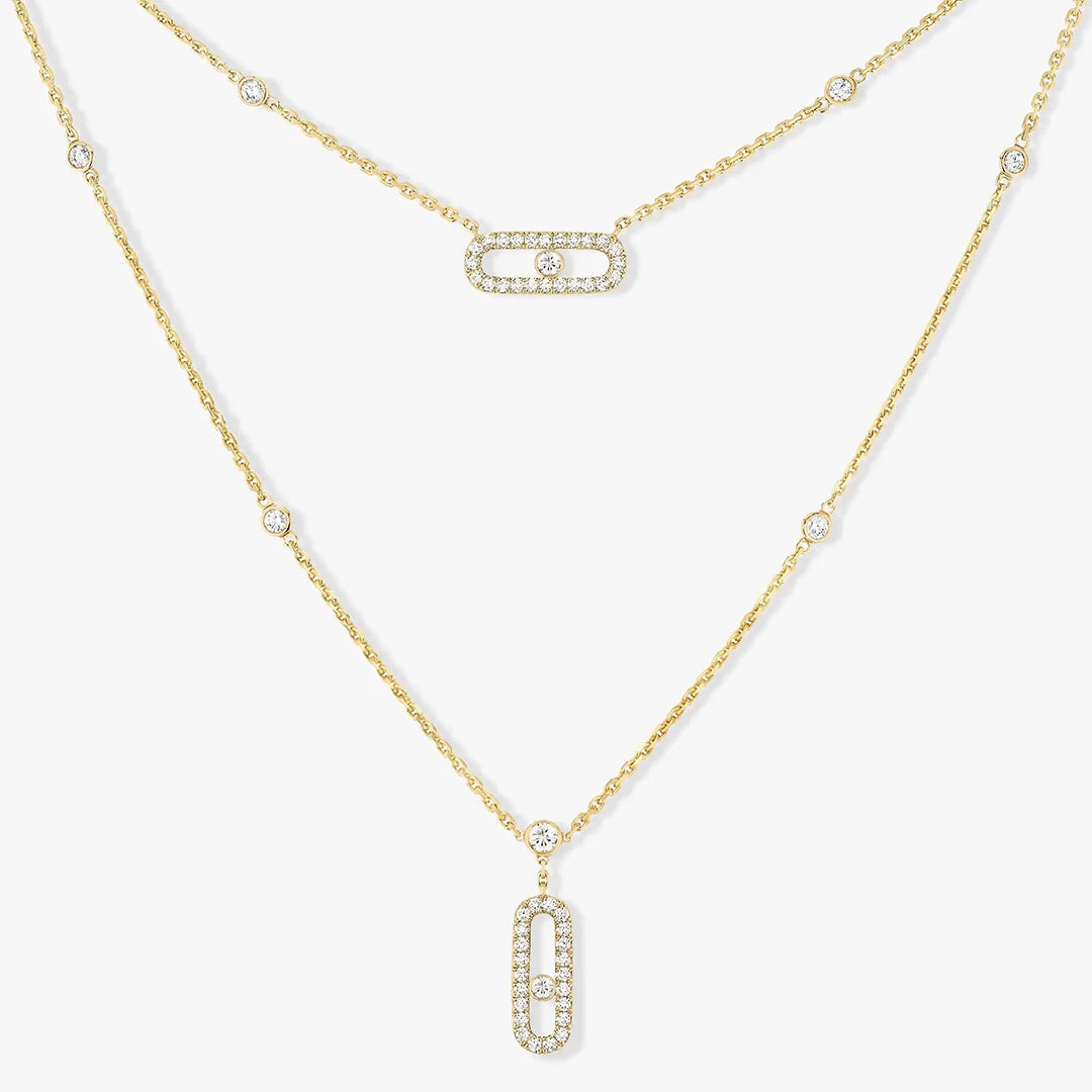 Duo Gleam | 18K Gold-Plated | Layered Necklace