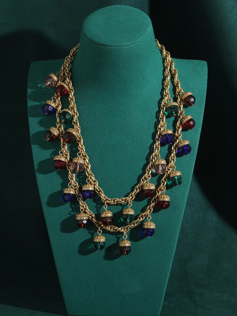Bellora Layers Necklace | 24K Gold Vintage Charm
