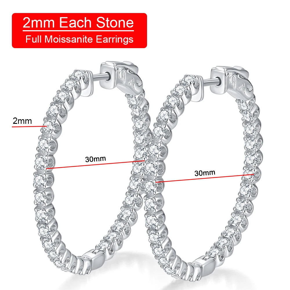 Auréline | Moissanite Hoop Brilliance