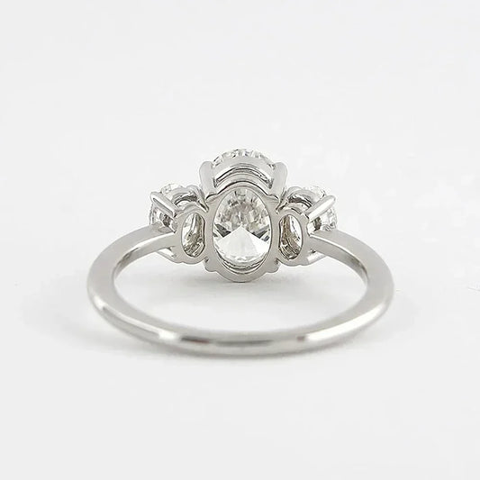 Eterna Ring — Certified Moissanite Trilogy Design