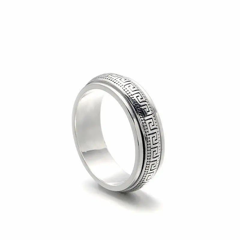 Muralis | 925 Silver | Engraved Spinner Unisex