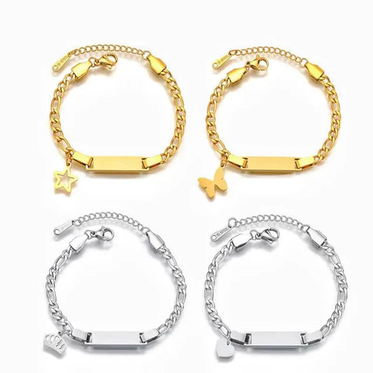 PetitNom | Stainless Steel | Engravable Baby Bracelet