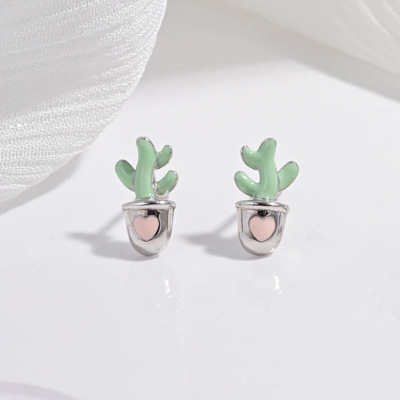 Mirabella Earrings | 925 Silver & Hand-painted Enamel