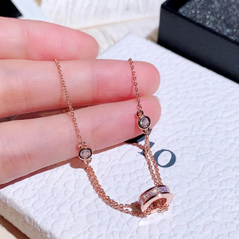 Luna Band | Gold-Plated | Zircon Glow