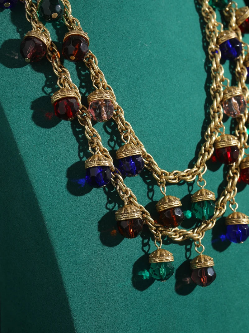Bellora Layers Necklace | 24K Gold Vintage Charm