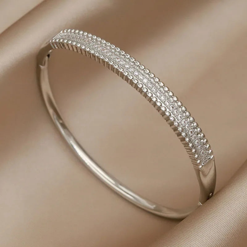 VELARA Bangle | Gold Jewelry | Letter V Cuff Design