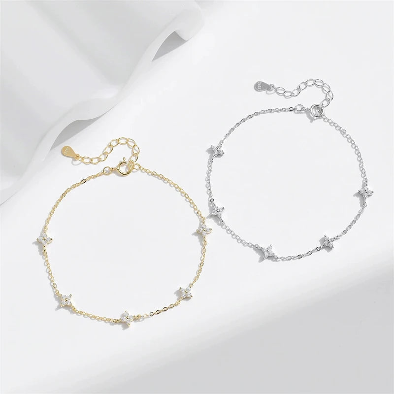 Stellara | Rhodium-Plated | CZ Star Bracelet
