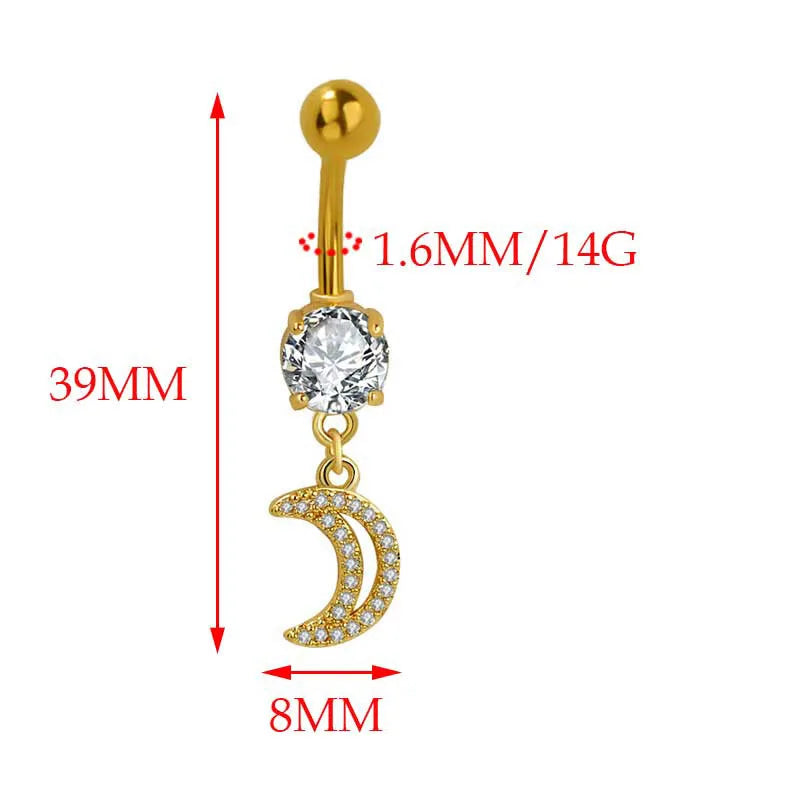 Lunéra | Celestial Crystal Belly Rings