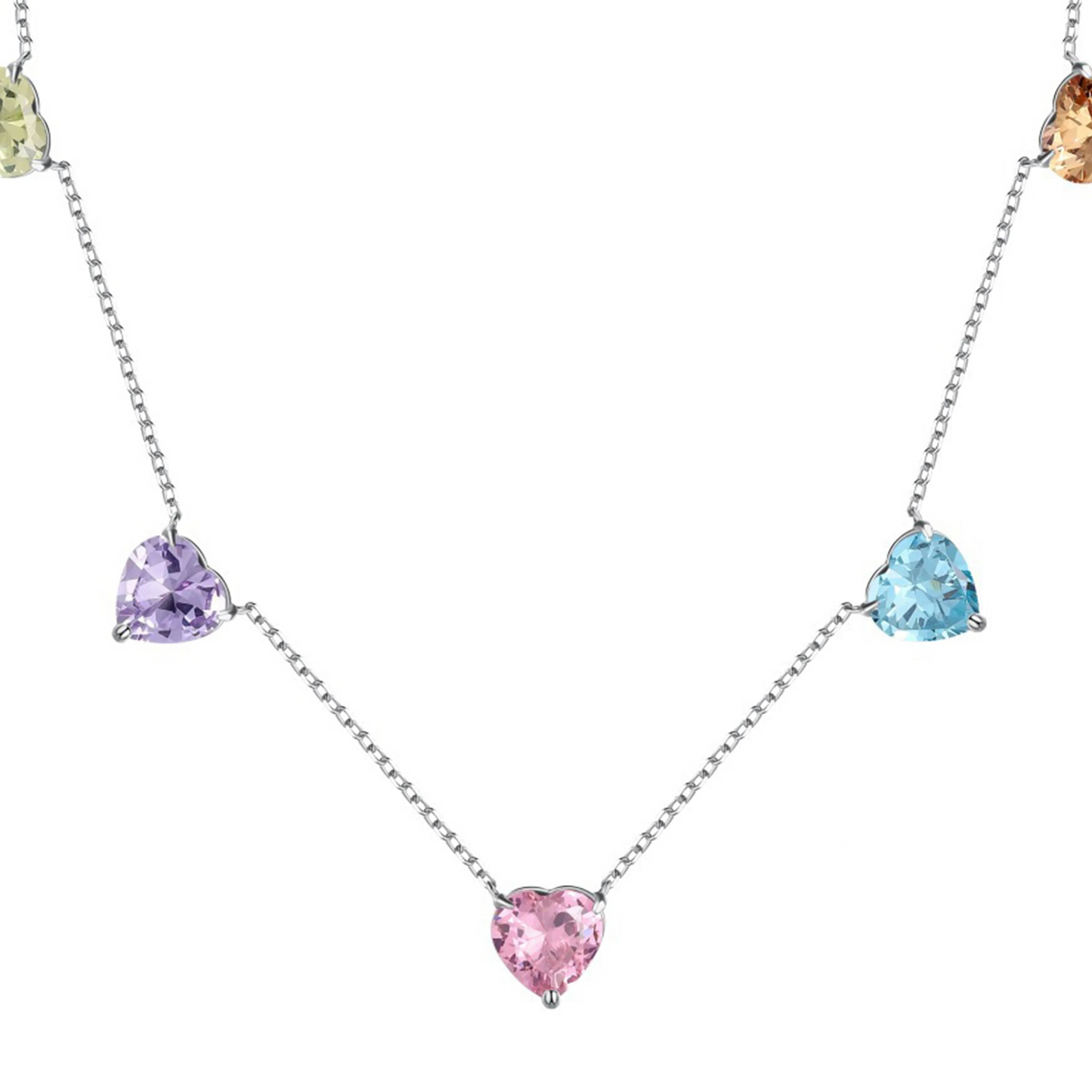 Aurora Hearts | 925 Silver | Multicolor Glow