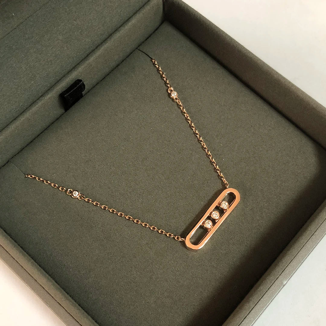 Triple Gleam | 18K Gold-Plated | Oval Necklace