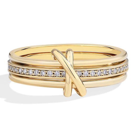 Triéne — Moissanite Balance Ring