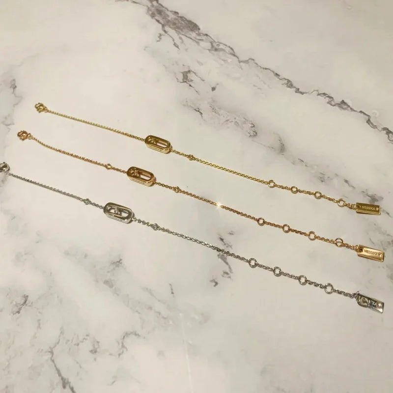 Aurévo | 925 Silver 18K Gold-Plated | Moving Stone